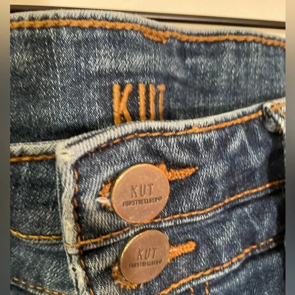 KUT FROM THE KLOTH Women’s Size 6 High Rise Toothpick Slinny, Double Button, EUC - Picture 4 of 14